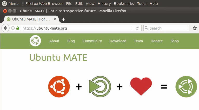 Ubuntu MATE Global Menu